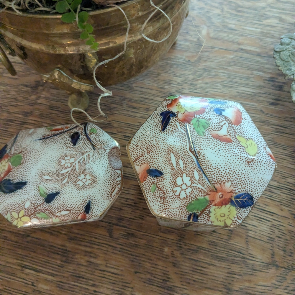 Colorful Floral Trinket Boxes